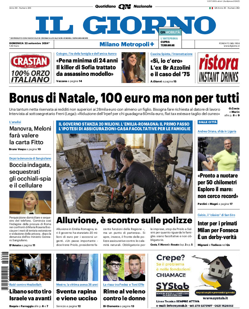 Prima-pagina-il giorno-edizione-di-oggi-20240922